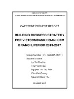 Building business strategy for Vietcombank Hoan Kiem branch, period 2013-2017