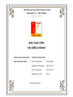 bài tập lớn hệ điều hành