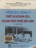 Những quá trình và thiết bị cơ bản của ngành công nghệ hóa học