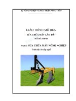 giáo trình mô đun sửa chữa máy làm đất