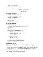 ĐỀ CƯƠNG MÔN HỌC GIẢI TÍCH 3