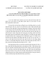 ĐỀ CƯƠNG GIỚI THIỆU LUẬT SỬA ĐỔI, BỔ SUNG MỘT SỐ ĐIỀU CỦA LUẬT BẦU CỬ ĐẠI BIỂU QUỐC HỘI VÀ LUẬT BẦU CỬ ĐẠI BIỂU HỘI ĐỒNG NHÂN DÂN