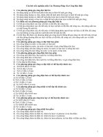 câu hỏi trắc nghiệm các phương pháp gia công đặc biệt