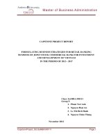 Formulating business strategies for retail banking business of joint stock commercial bank for investment and development of Vietnam in the period of 2013 – 2017