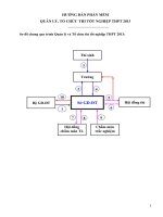 HƯỚNG DẪN PHẦN MỀM QUẢN LÝ, TỔ CHỨC THI TỐT NGHIỆP THPT 2013
