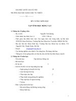 ĐỀ CƯƠNG MÔN HỌC TẬP TÍNH HỌC ĐỘNG VẬT