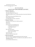 ĐỀ CƯƠNG MÔN HỌC ĐẠI SỐ TUYẾN TÍNH  HÌNH HỌC GIẢI TÍCH 1