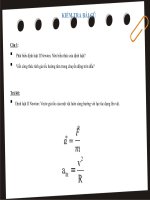 Các định luật kép le chuyển động của vệ tinh