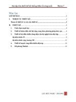 Bài tập lớn thiết kế hệ thống điện tử công suất