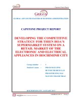 Developing the competitive strategy for thien hoa’s supermarket system on a retail market of the electronic and electrical appliances in Hochiminh city