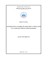 Giải pháp nâng cao hiệu quả khai thác cá bằng lưới vây tại huyện Tĩnh Gia tỉnh Thanh Hóa