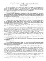 HƯỚNG DẪN SỬ DỤNG TÀI LIỆU ÔN TẬP THI THPT QUỐC GIA MÔN: TIẾNG ANH