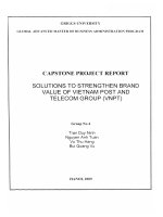 Solutions to strengthen brand value of Vietnam Post and Telecom Group (VNPT)