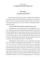 ĐỀ CƯƠNG GIỚI THIỆU  LUẬT HÒA GIẢI Ở CƠ SỞ NĂM 2014