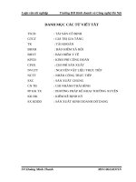 Kế toán tập hợp chi phí sản xuất và tính giá thành dịch vụ vận tải tại công ty cổ phần vận tải thủy hà nội