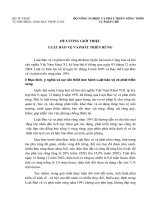 ĐỀ CƯƠNG GIỚI THIỆU LUẬT BẢO VỆ VÀ PHÁT TRIỂN RỪNG NĂM 2004