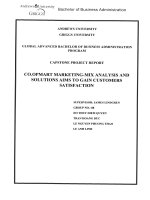 Co.Opmart marketing - Mix analysis and solutions aims to gain customers satisfaction