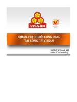 Quản trị chuỗi cung ứng tại công ty Vissan - Luận văn, đồ án, đề tài tốt nghiệp
