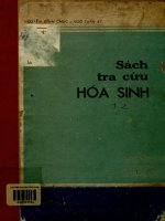 Sách tra cứu hóa sinh. Tập 2