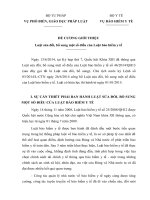 ĐỀ CƯƠNG GIỚI THIỆU Luật sửa đổi, bổ sung một số điều của Luật bảo hiểm y tế