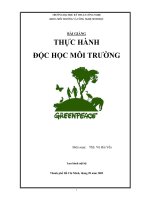 Thực hành độc học môi trường