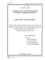 Business development strategies of Phu My Thermal Power Production division belonging to power generation corporation 3 for the period of 2013-2018