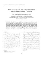 Đánh giá cơ hội xuất khẩu nông sản Việt Nam sang thị trường các nước Vùng Vịnh