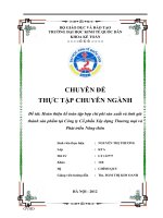 Hoàn thiện kế toán tập hợp chi phí sản xuất và tính giá thành sản phẩm tại Công ty Cổ phần Xây dựng Thương mại và Phát triển Nông thôn