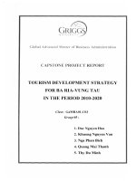 Tourism development strategy for Ba Ria - Vung Tau in the period 2010-2020
