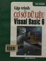 Lập trình cơ sở dữ liệu với Visual Basic 6