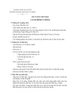 ĐỀ CƯƠNG MÔN HỌC CƠ SỞ HÌNH VI PHÂN