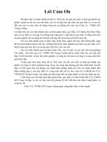 Chuyên đề tốt nghiệp Kế toán chi phí sản xuất và tính giá thành sản phẩm tại Công Ty TNHH XD Trung Cường