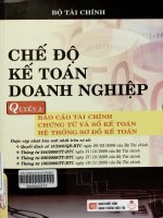 Chế độ kế toán doanh nghiệp - Q2 Báo cáo tài chính chứng từ và sổ kế toán hệ thống sơ đồ kế toán