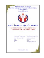 KẾ TOÁN NGHIỆP vụ HUY ĐỘNG vốn tại NGÂN HÀNG TMCP KIÊN LONG