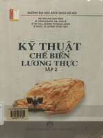 Kỹ thuật chế biến lương thực. Tập 2