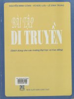 Bài tập Di truyền - Dùng cho các trường đại học và cao đẳng