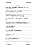 Tình hình tổ chức bộ máy kế toán và thưc trạng công tác kế toán tại Công ty TNHH một thành viên Thủy Vân