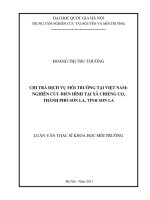 Chi trả dịch vụ môi trường tại Việt Nam