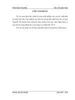 Hoàn thiện kế toàn tiêu thụ và xác định kết quả tiêu thụ tại công ty cổ phần dệt 1010