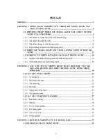 Nghiên cứu đề xuất mạng giám sát chất lượng nước sông Nhuệ, sông Đáy khu vực thành phố Hà Nội