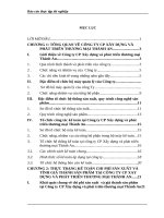 Kế toán chi phí sản xuất và tính giá thành sản phẩm tại Công ty cổ phần XD và Phát triển thương mại Thành An