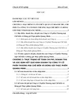 Hoàn thiện kế toán doanh thu, chi phí và xác định kết quả kinh doanh của Công ty Cổ phần Thương mại Chế biến và Đóng gói Thực phẩm Quang Minh