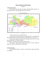 Khái quát địa lý tỉnh Bắc Giang (lớp 4)
