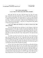 ĐỀ CƯƠNG GIỚI THIỆU LUẬT THUẾ SỬ DỤNG ĐẤT PHI NÔNG NGHIỆP NĂM 2012