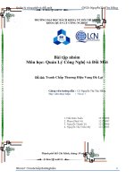 Bài tập nhóm Quản Lý Công Nghệ và Đổi Mới Tranh Chấp Thương Hiệu Vang Đà Lạt