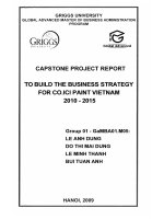 To buid the business strategy for co.ICI paint Vietnam 2010 - 2015