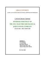 Business strategy of Thu Duc electro-mechanical joint stock company
