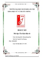 bài tập mô phỏng mạch môn cấu kiện điện tử