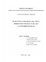 Build up plan for credit and capital mobilization strategy in 2011 - 2015 at Vietcombank Dakal