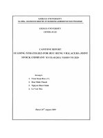 Building strategies for Huu Hung VIGLACERA Joint stock Company to year 2015, vision to 2020